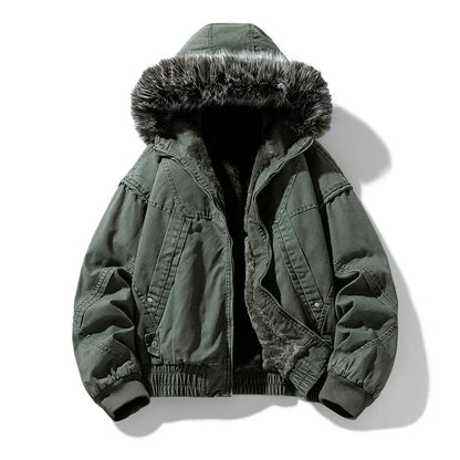 Men’s Fleece-Lined Utility Cargo Jacket
