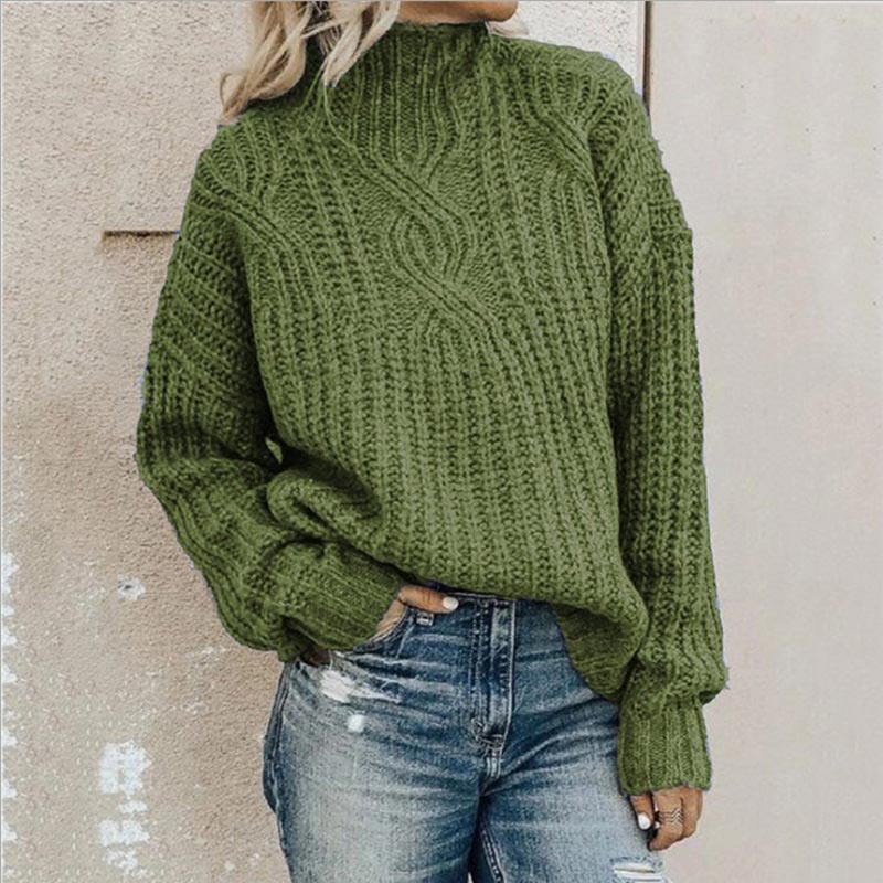 Women’s Classic Knit Pullover with Comfortable Relaxed Fit
