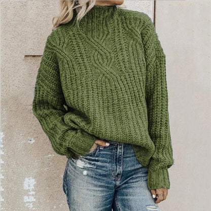 Women’s Classic Knit Pullover with Comfortable Relaxed Fit