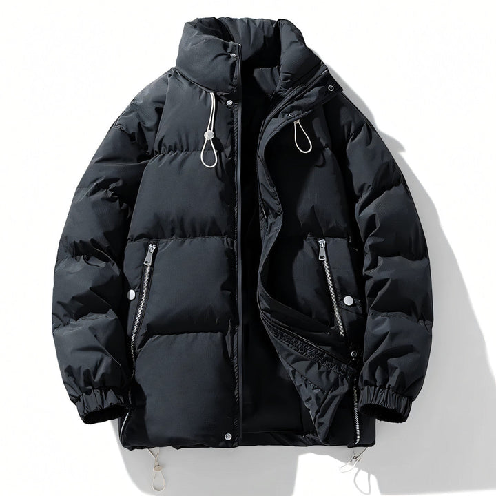 Men’s Windproof High-Collar Insulated Puffer Jacket