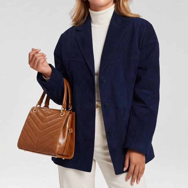 Women’s Short Wool Blend Single-Breasted Coat