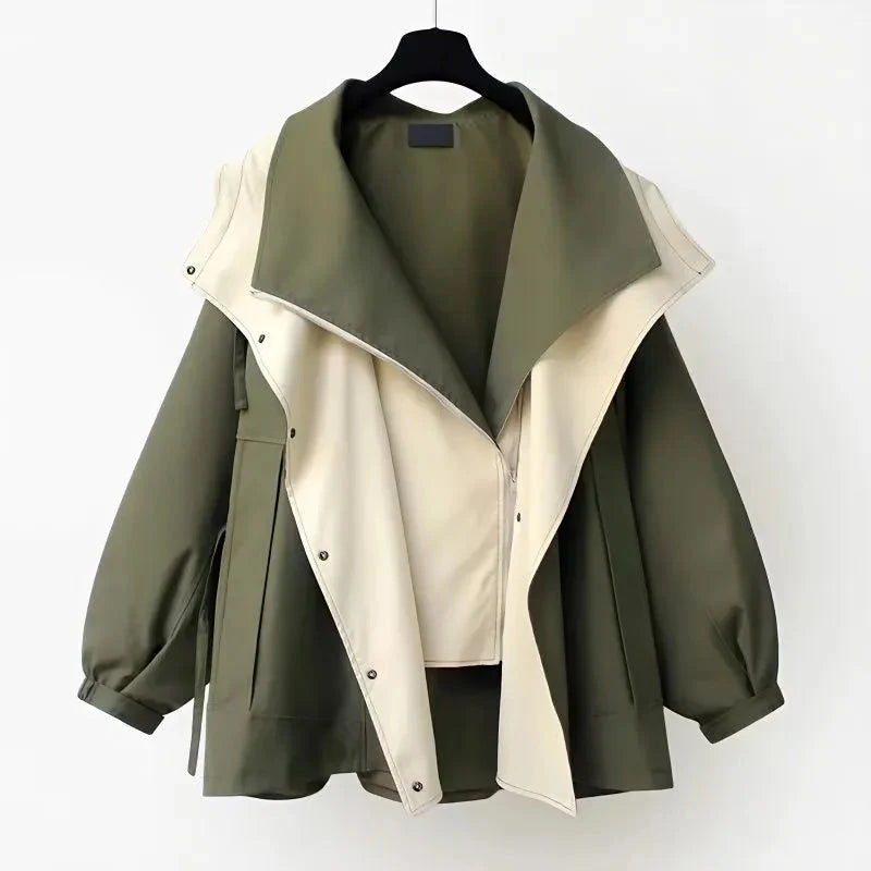 Women's Elegant Windproof Jacket with Weather-Resistant Protection