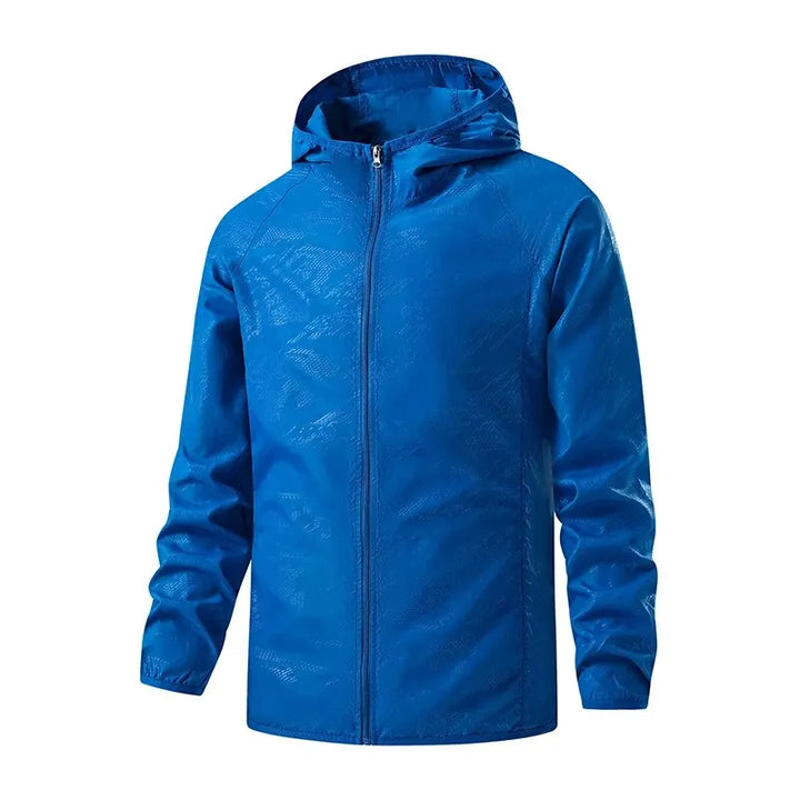 Unisex Lightweight Packable Water-Repellent Rain Jacket