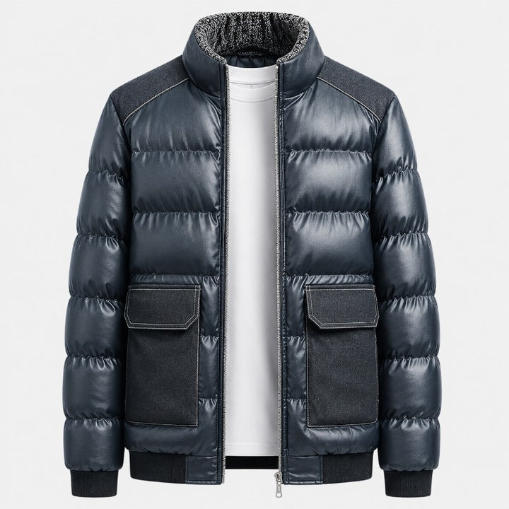 Men’s Reinforced Quilted Utility Puffer Jacket