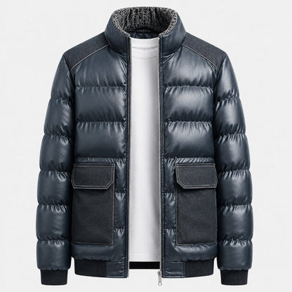 Men’s Reinforced Quilted Utility Puffer Jacket