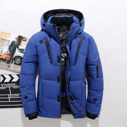 Men's Premium Down-Filled Hooded Winter Jacket