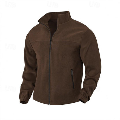 Men’s Essential Stand-Collar Full-Zip Casual Jacket