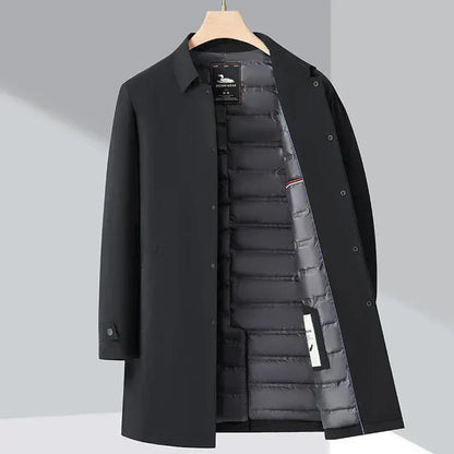 Men’s Tailored Double-Breasted Trench Coat