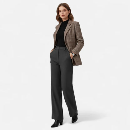 Women’s Heritage Plaid Single-Breasted Tailored Blazer