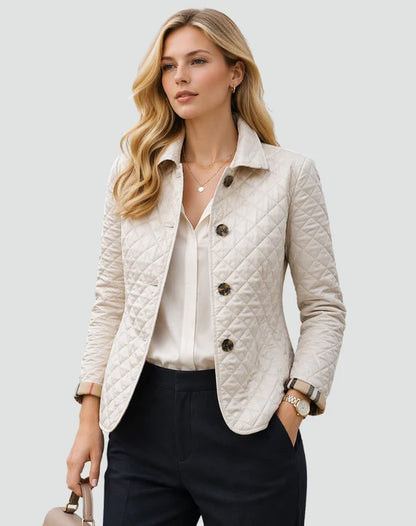 Women’s Lightweight Quilted Jacket with Button Front