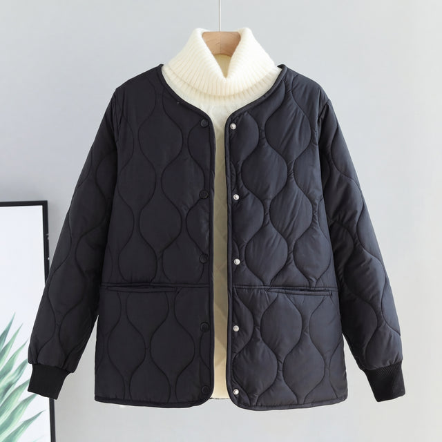 Women’s Quilted Cotton-Padded Windproof Parka