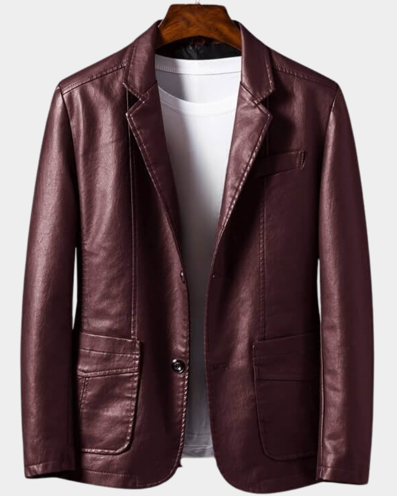 Men’s Tailored Two-Button Notched-Lapel Executive Jacket