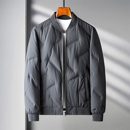 Men’s Lightweight Quilted Down-Filled Bomber Jacket
