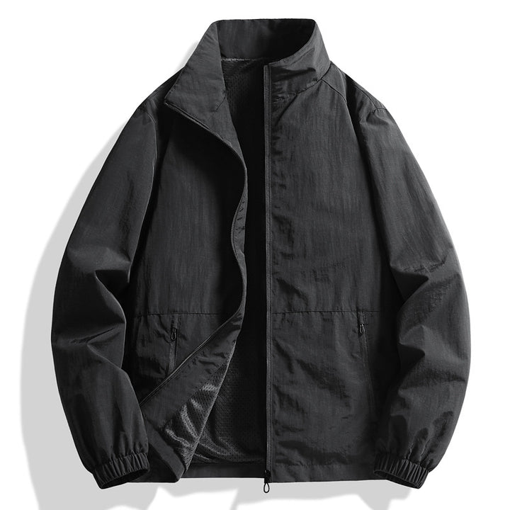 Men's Lightweight Stand-Collar Zip Jacket