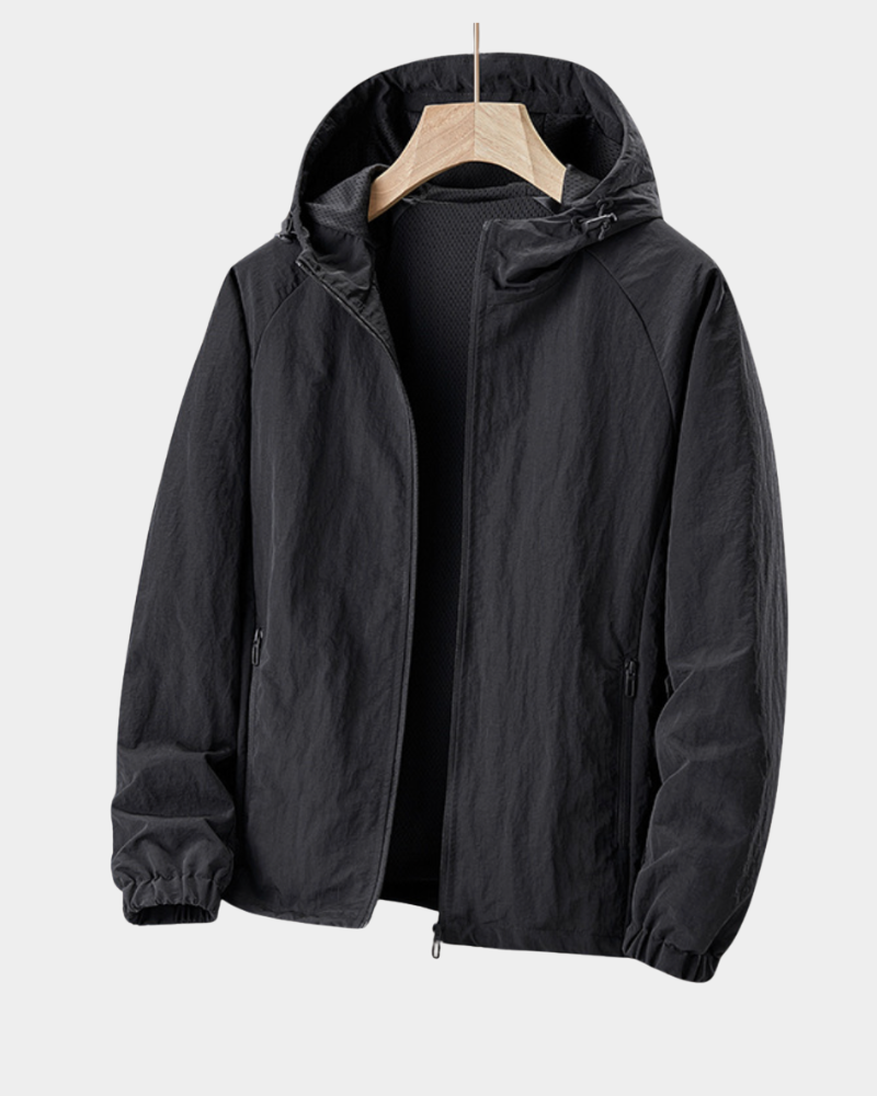 Men’s Lightweight Hooded Water-Repellent Windbreaker
