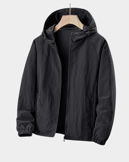 Men’s Lightweight Hooded Water-Repellent Windbreaker