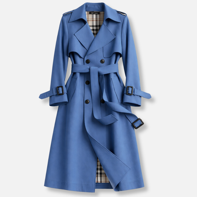 Women’s Tailored Long Belted Trench Coat