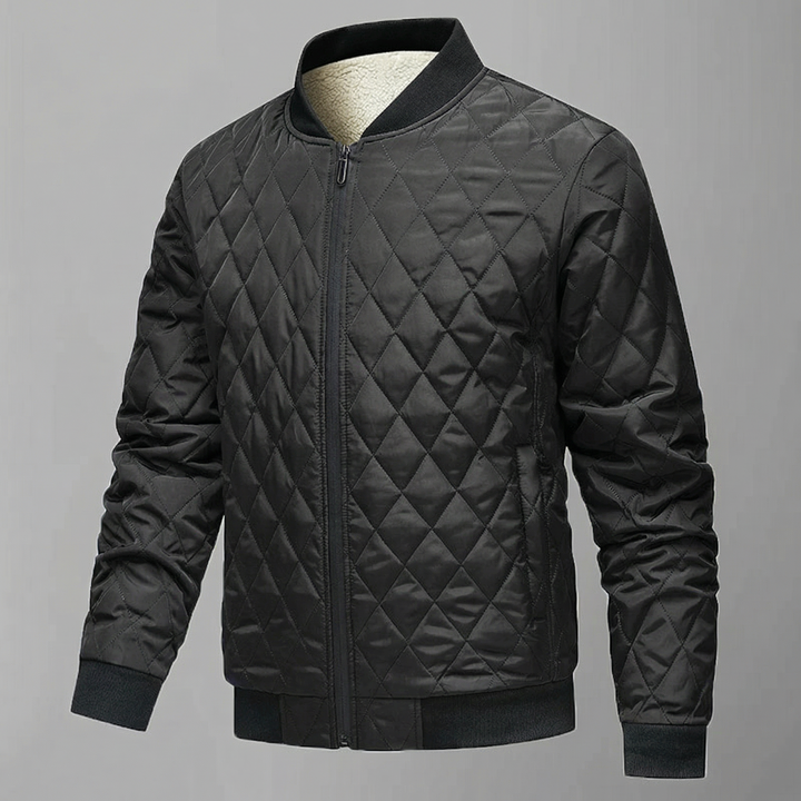 Men’s Diamond Quilted Lightweight Bomber Jacket