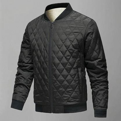 Men’s Diamond Quilted Lightweight Bomber Jacket