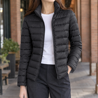 Women’s Lightweight Cashmere-Filled Quilted Puffer Jacket