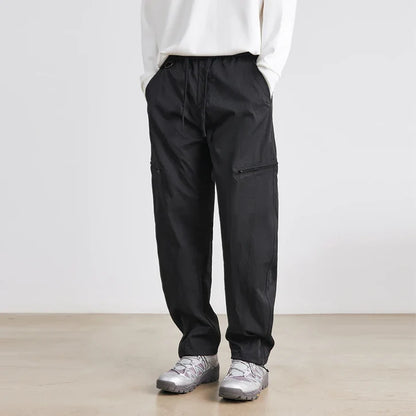 Men’s Lightweight Tapered Utility Trousers with Side Pockets