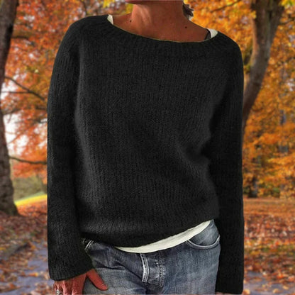 Women’s Soft Merino Wool Relaxed Fit Winter Knit Sweater