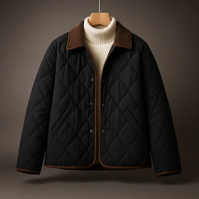 Women’s Lightweight Quilted Jacket with Lapel Collar