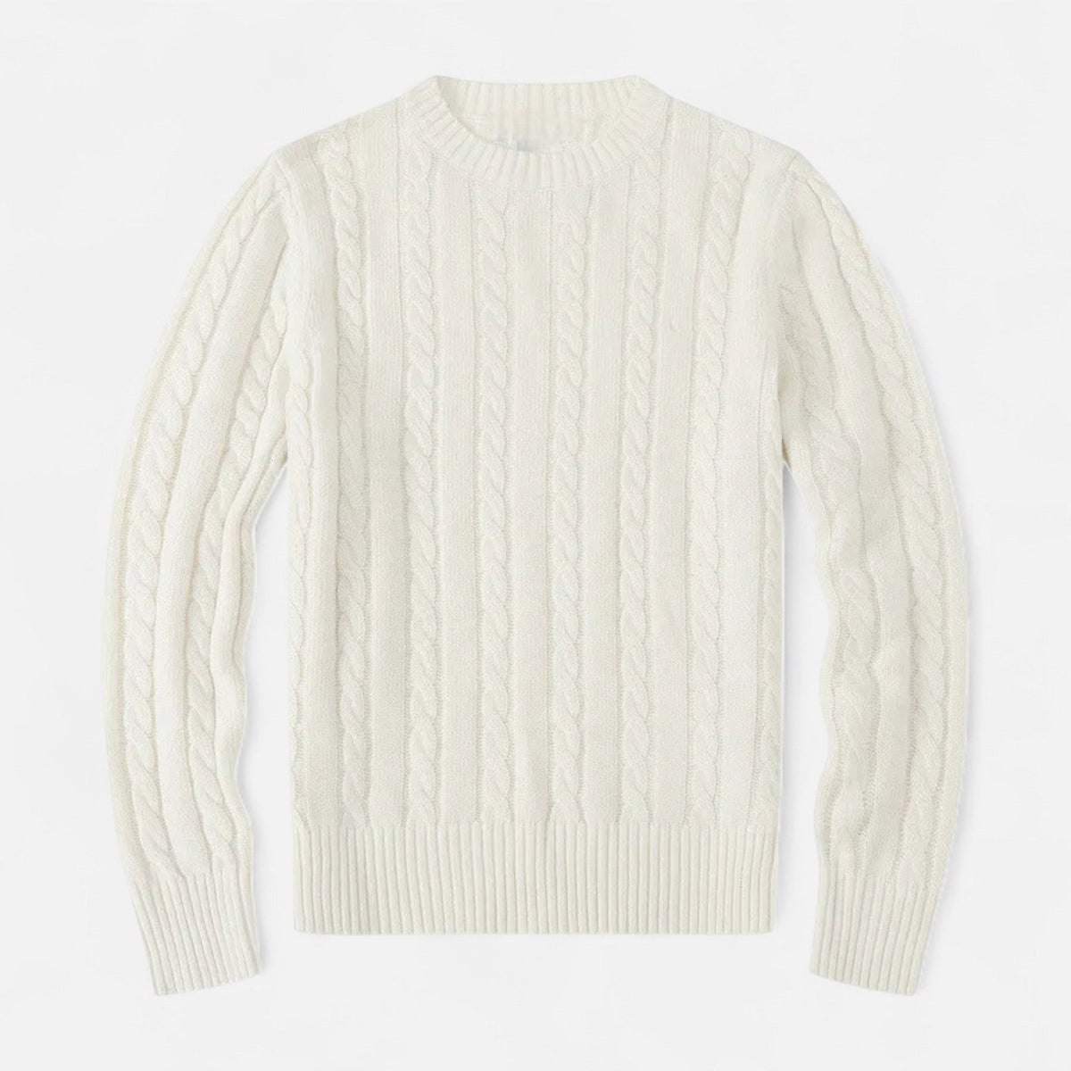 Men’s Soft Cotton-Blend Classic Crew Neck Sweater