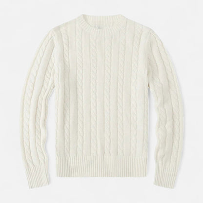 Men’s Soft Cotton-Blend Classic Crew Neck Sweater