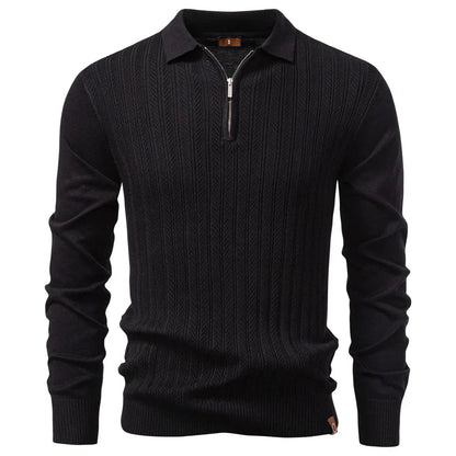 Men’s Vertical Cable Texture Knit Pullover