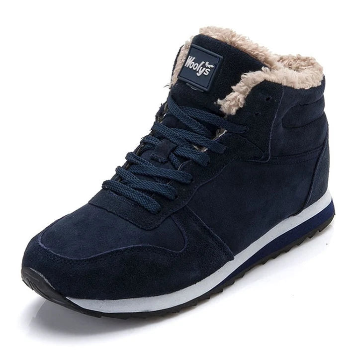 Men’s Warm Winter Boots with Plush Lining and Rubber Sole