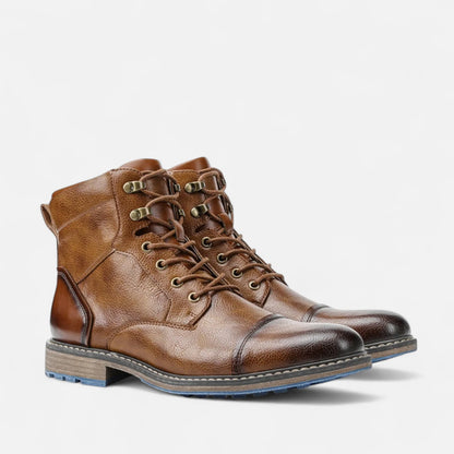 Men’s Lightweight Retro Leather-Style Boots