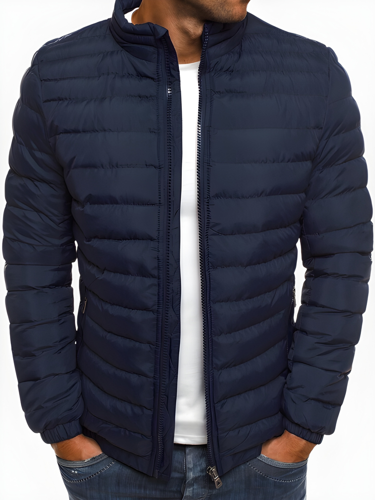 Men’s Relaxed Fit Insulated Stand-Collar Jacket