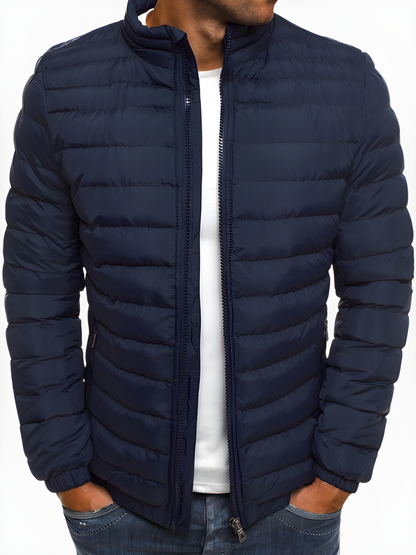 Men’s Relaxed Fit Insulated Stand-Collar Jacket