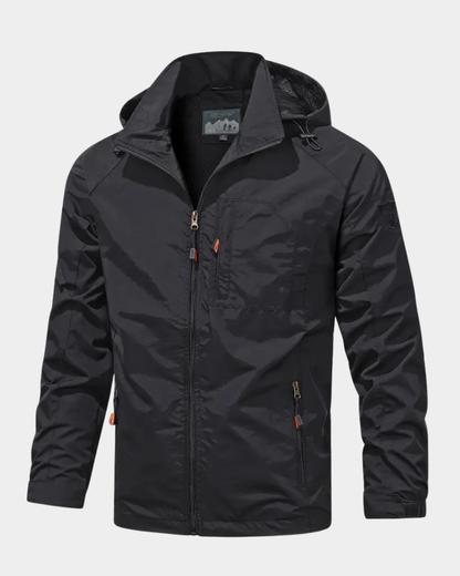 Men’s Hooded Field Jacket with Utility Pockets