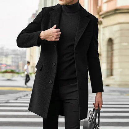 Men’s Smooth Mid-Length Tailored Jacket