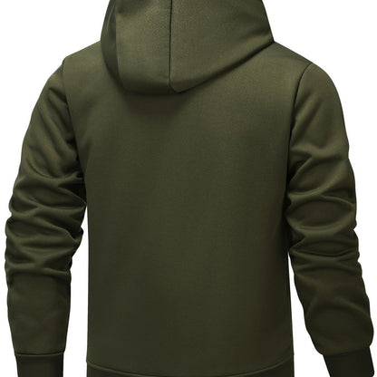 Men’s Plush-Lined Stretch Hooded Winter Jacket