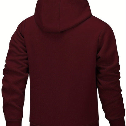 Men’s Plush-Lined Stretch Hooded Winter Jacket