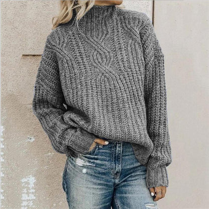 Women’s Classic Knit Pullover with Comfortable Relaxed Fit