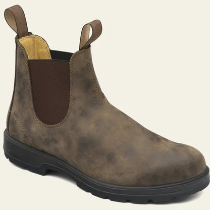 Men’s Waterproof Vegan Leather Chelsea Boots with Elastic Sides