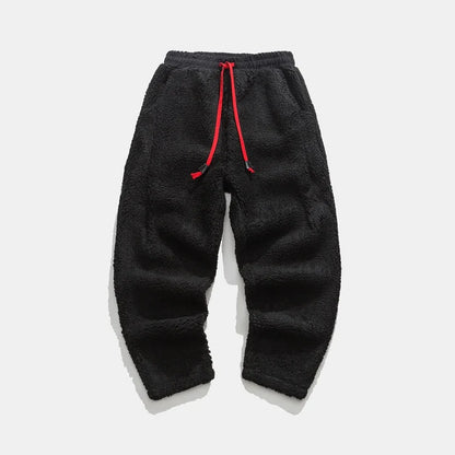 Men’s Soft Fleece Relaxed Pants with Drawstring Waist