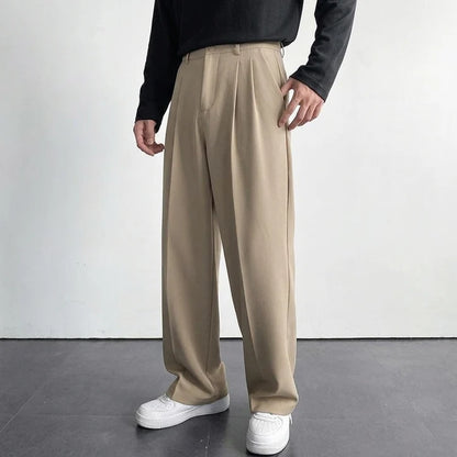 Men’s Lightweight Wool Pleated Trousers