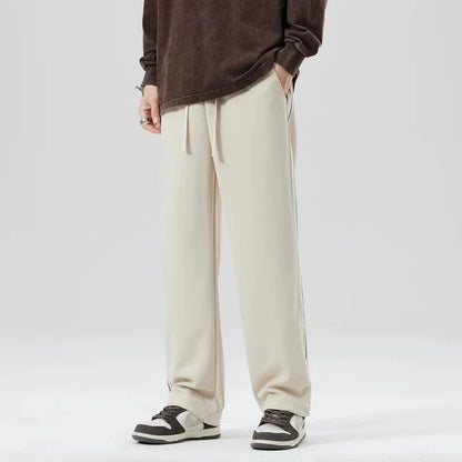Men’s Relaxed Sweatpants with Triple-Stripe Side Detail