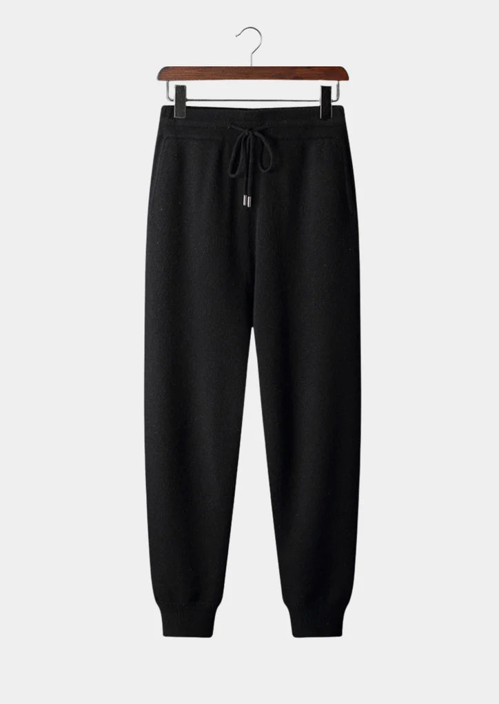 Men’s Merino Wool Tapered Joggers with Drawstring Waist