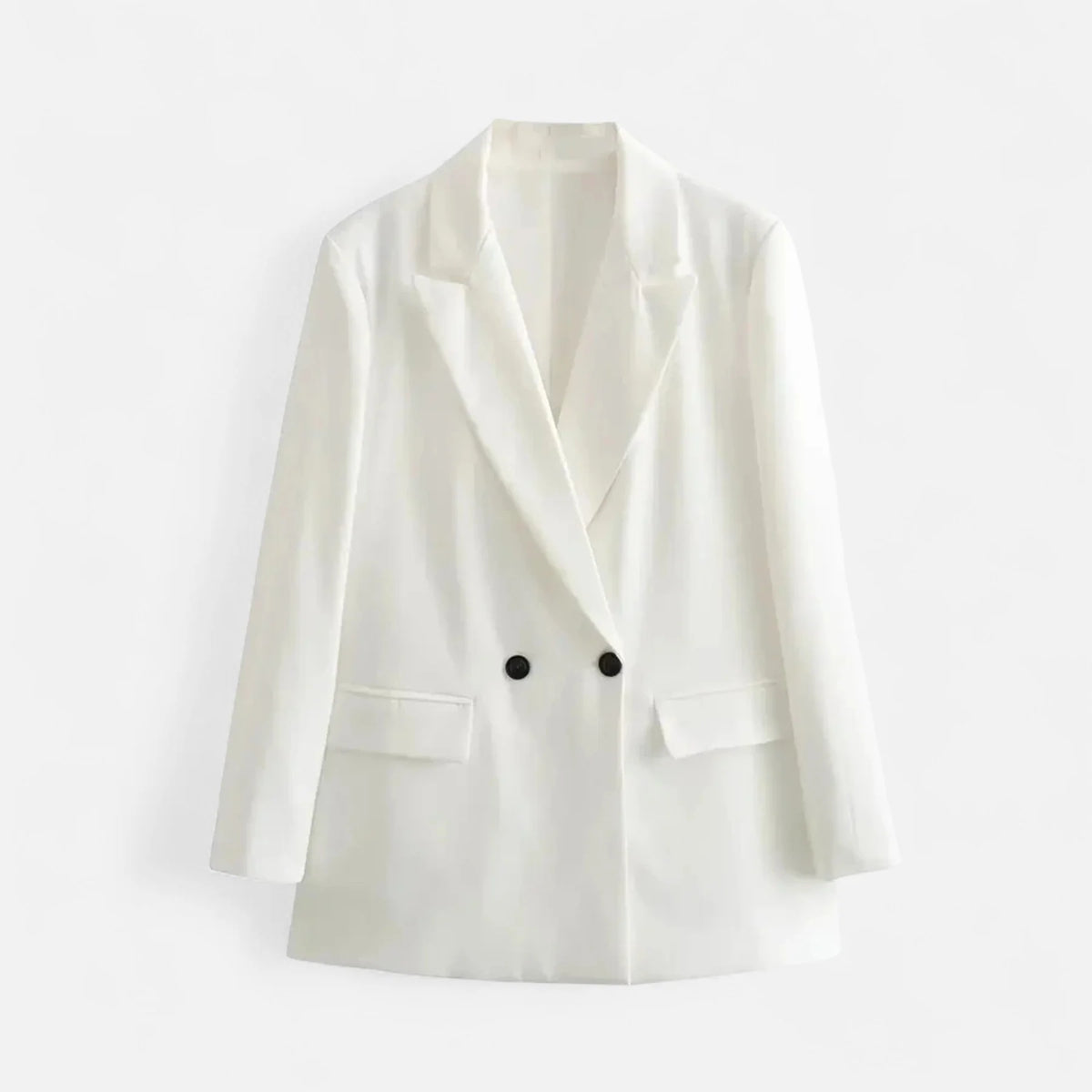 Women’s Relaxed Double-Breasted Blazer with Timeless Tailored Style