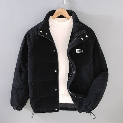 Men's Textured Corduroy Insulated Comfort Jacket