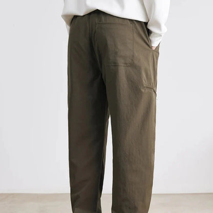Men’s Lightweight Tapered Utility Trousers with Side Pockets
