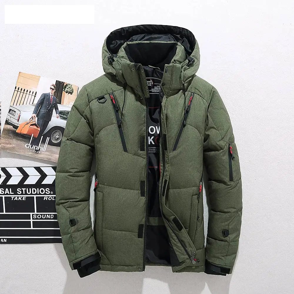 Men's Premium Down-Filled Hooded Winter Jacket