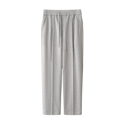 Men’s Relaxed Wool Trousers with Tapered Leg