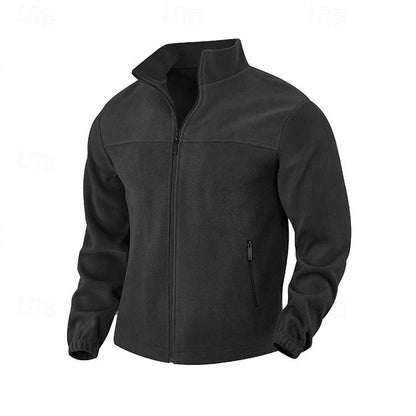 Men’s Essential Stand-Collar Full-Zip Casual Jacket